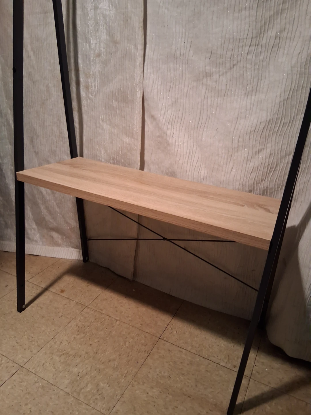 Metal Garment Rack with Wood Shelf - photo 3
