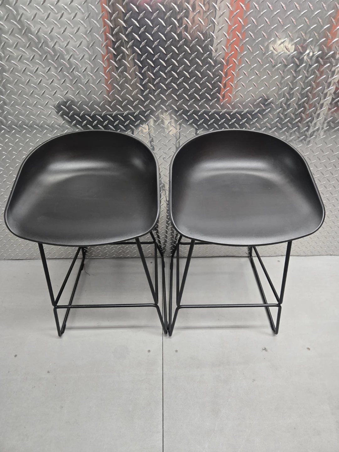 ✨ Authentic HAY "About A Stool" (AAS 38) Pair - Matte Black - photo 5