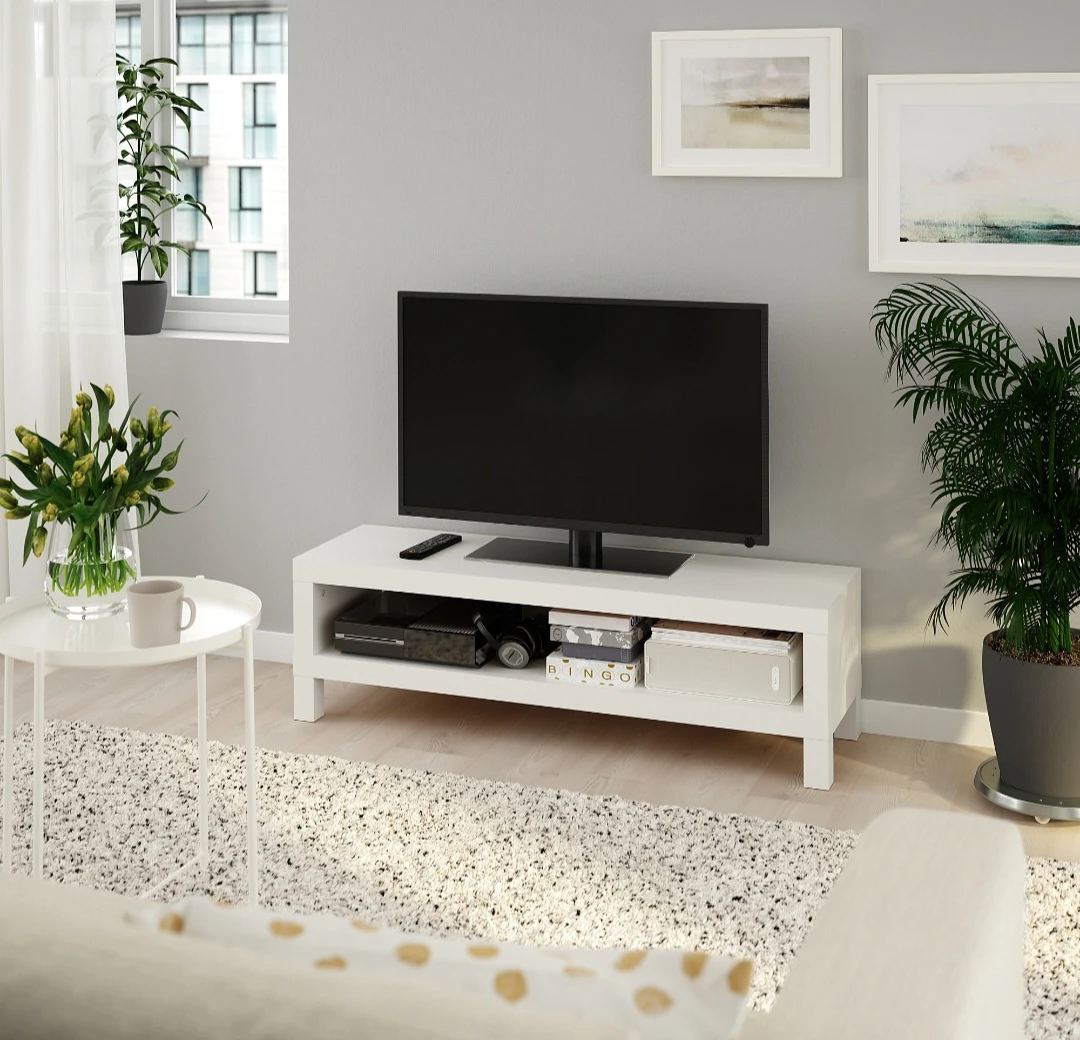 Ikea Lack TV Bench - White - Like New - photo 2