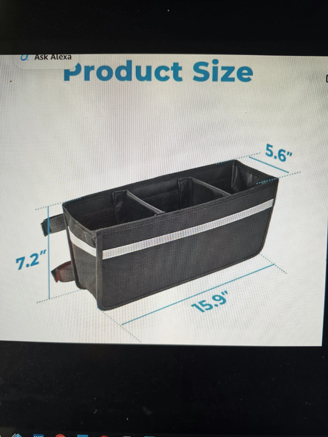 Black Foldable Walker Storage Bag and tray - photo 2