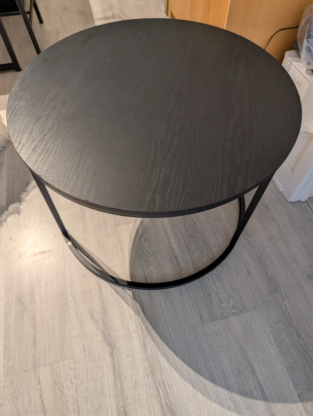 Black Round Coffee Table - Need to be gone - Price negotiable