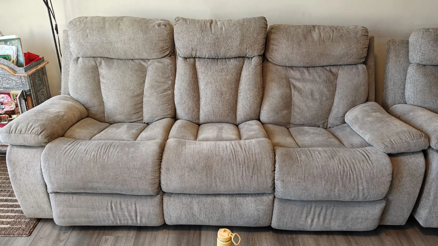 Grey Recliner Sofa - 4 Seater