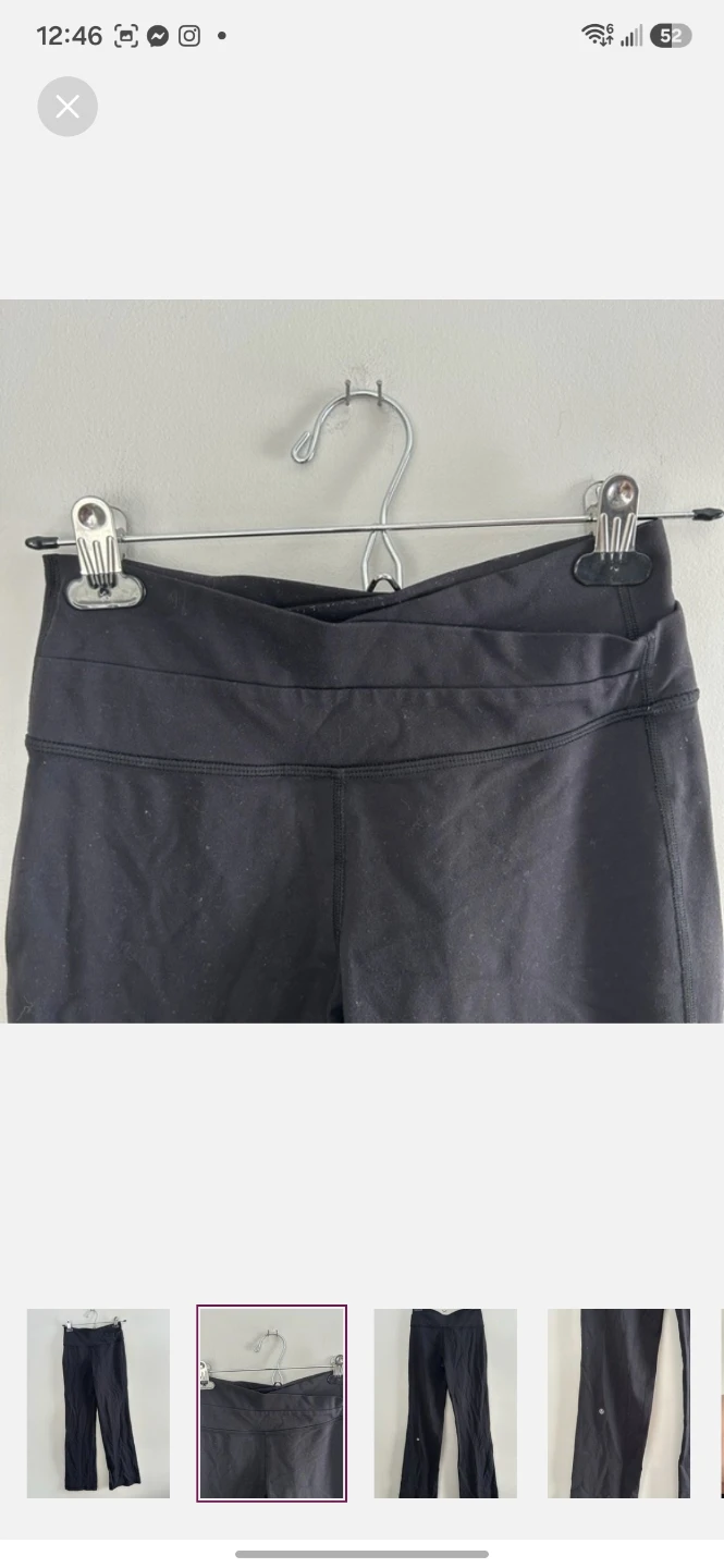 Lululemon Black Yoga Pants Size 4 - photo 2
