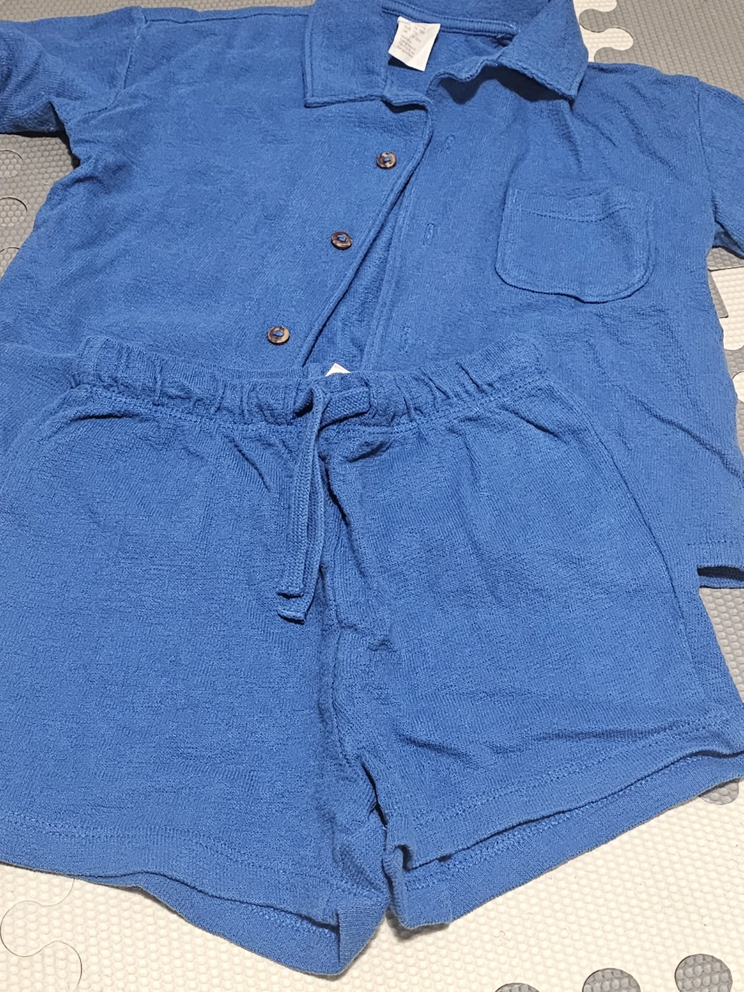 Blue summer Cloth Shirt and Shorts Set H&M - photo 2