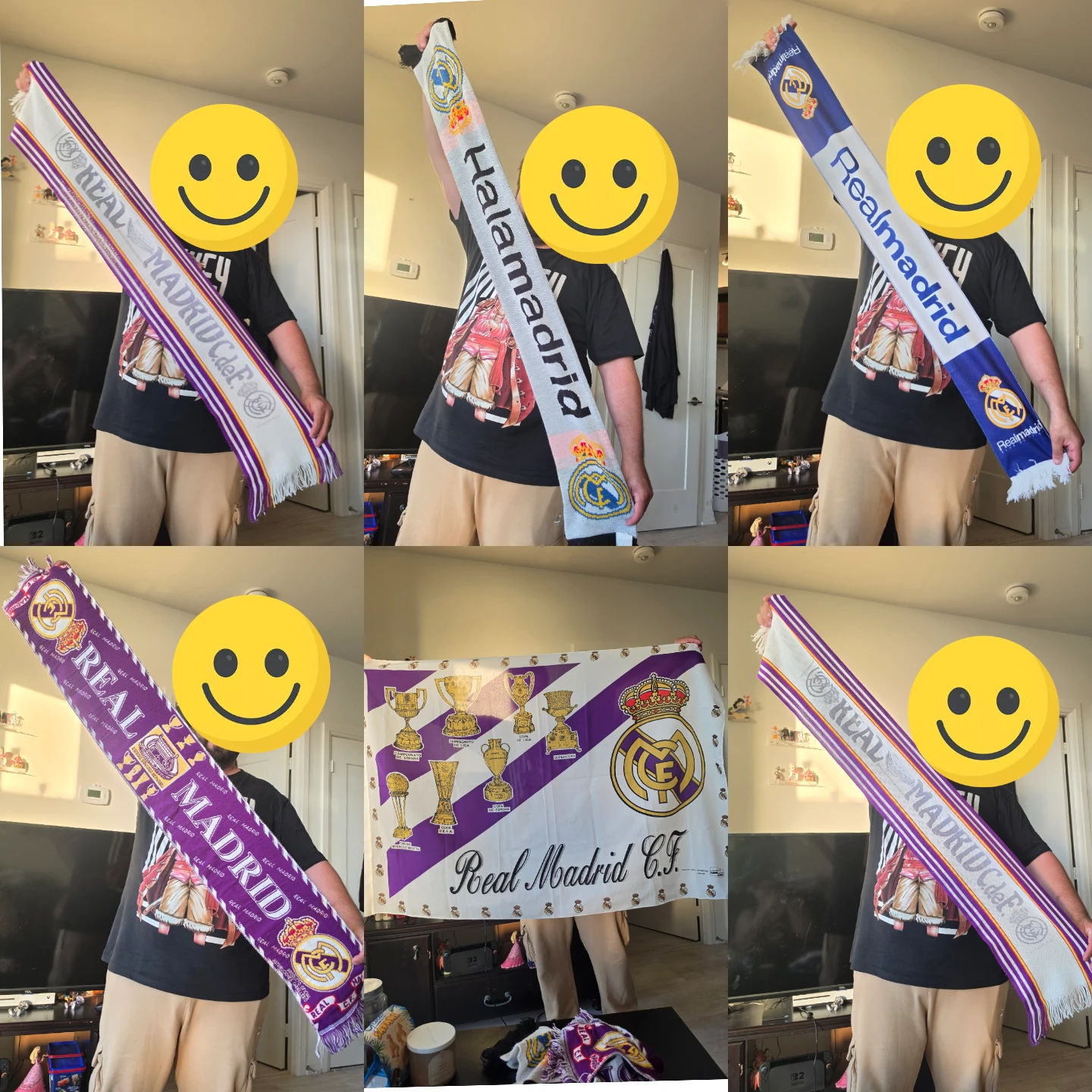 Real Madrid Soccer Scarves and Flag