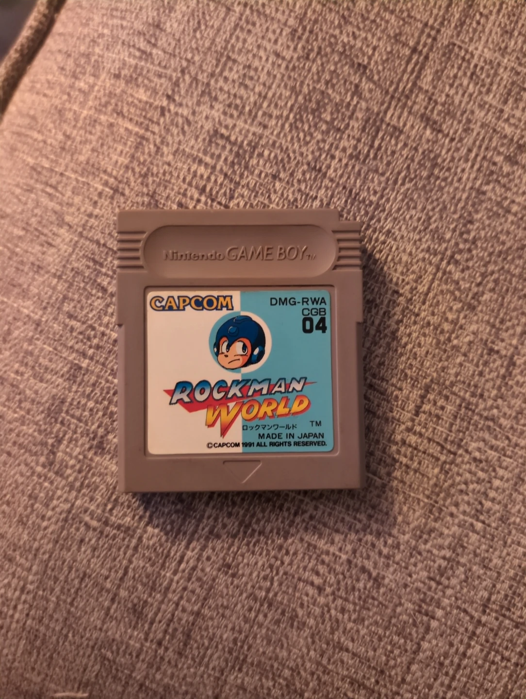 Nintendo Game Boy Rockman World Game Cartridge