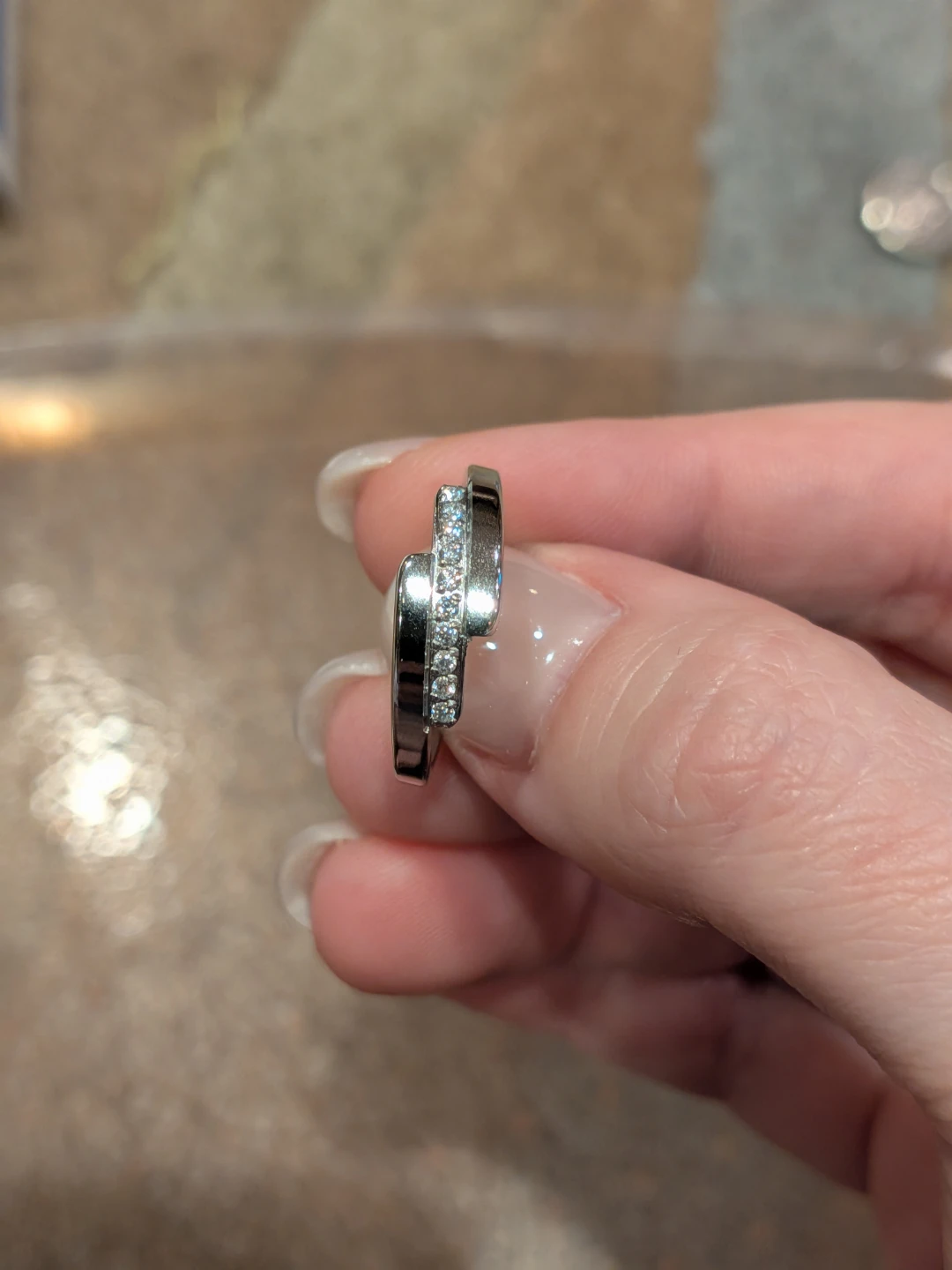 SS and Cubic Zirconia Ring - photo 3