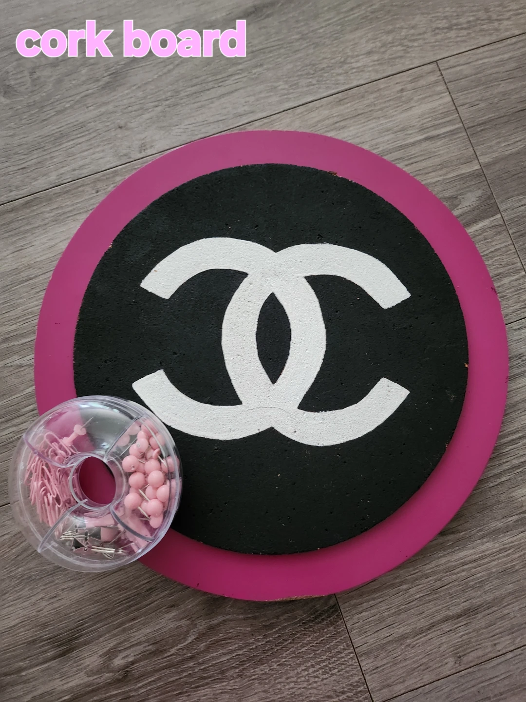 Round Cork Board with CC Logo