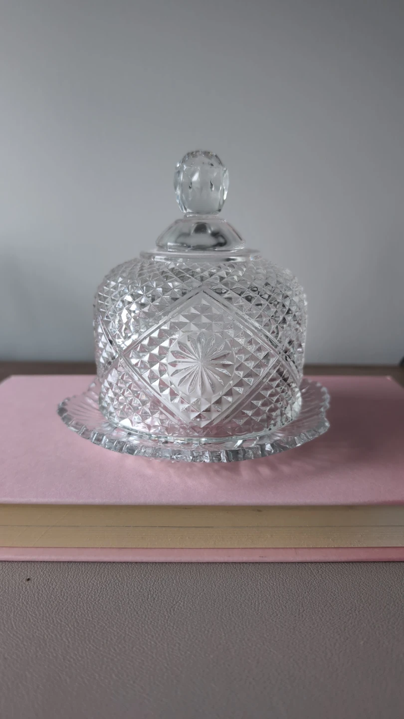 Vintage Avon Crystal Butter/Cheese Dome