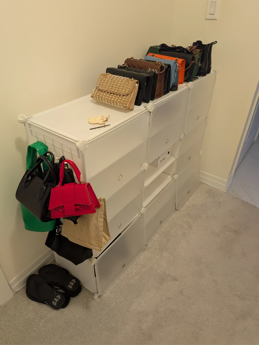 White Cube Storage Organizer