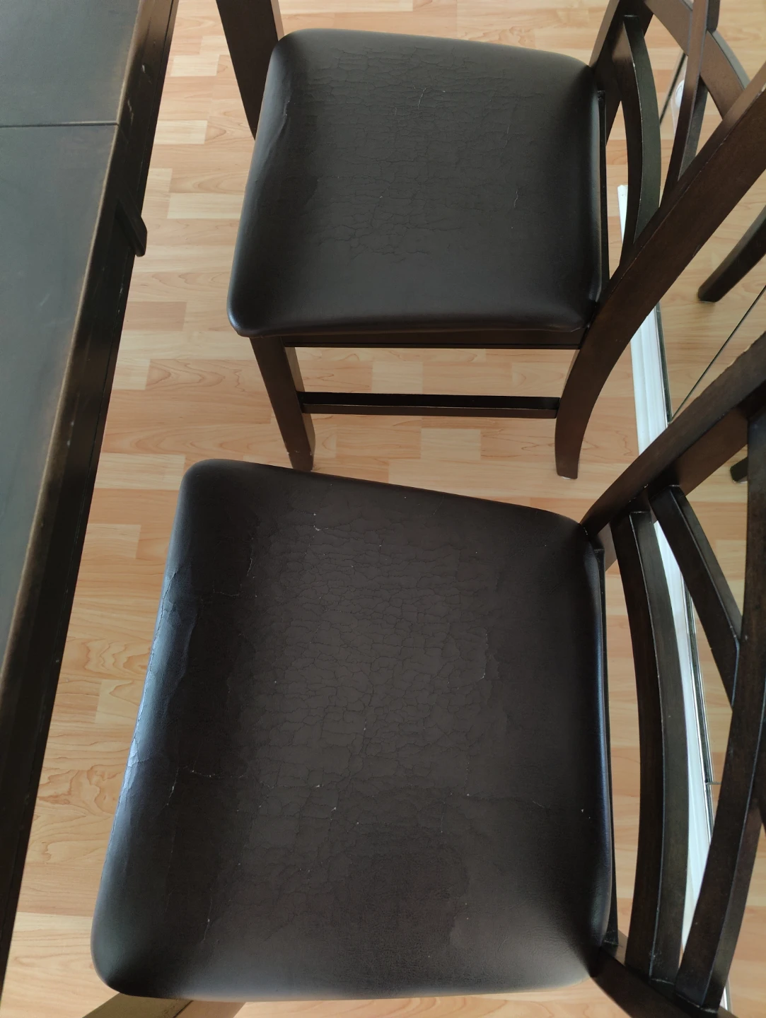 Dark Wood Dining Table with 4 Chairs - photo 5