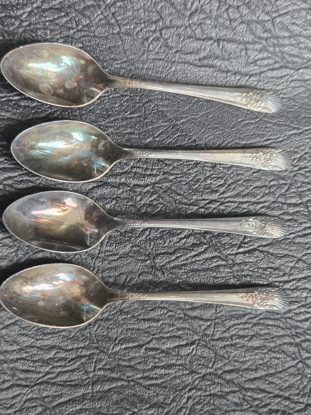 WM Rogers Silver Spoons (Set of 4)
