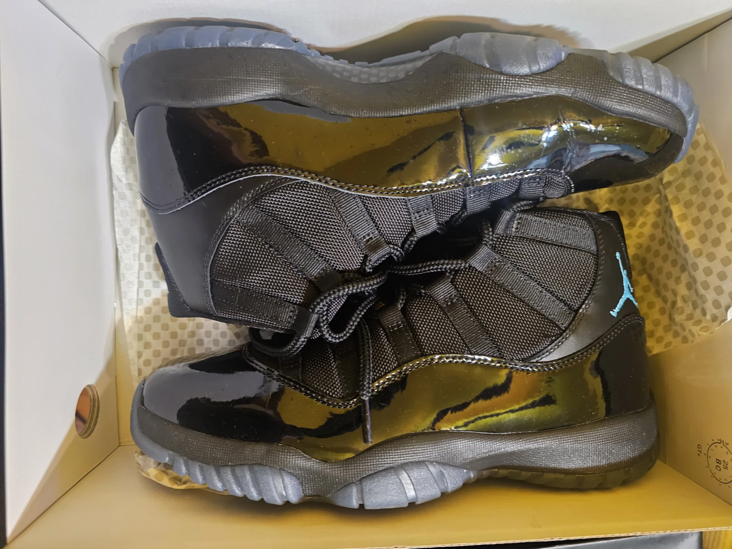Air Jordan 11 Retro Black/Gamma Blue Sneakers - photo 2