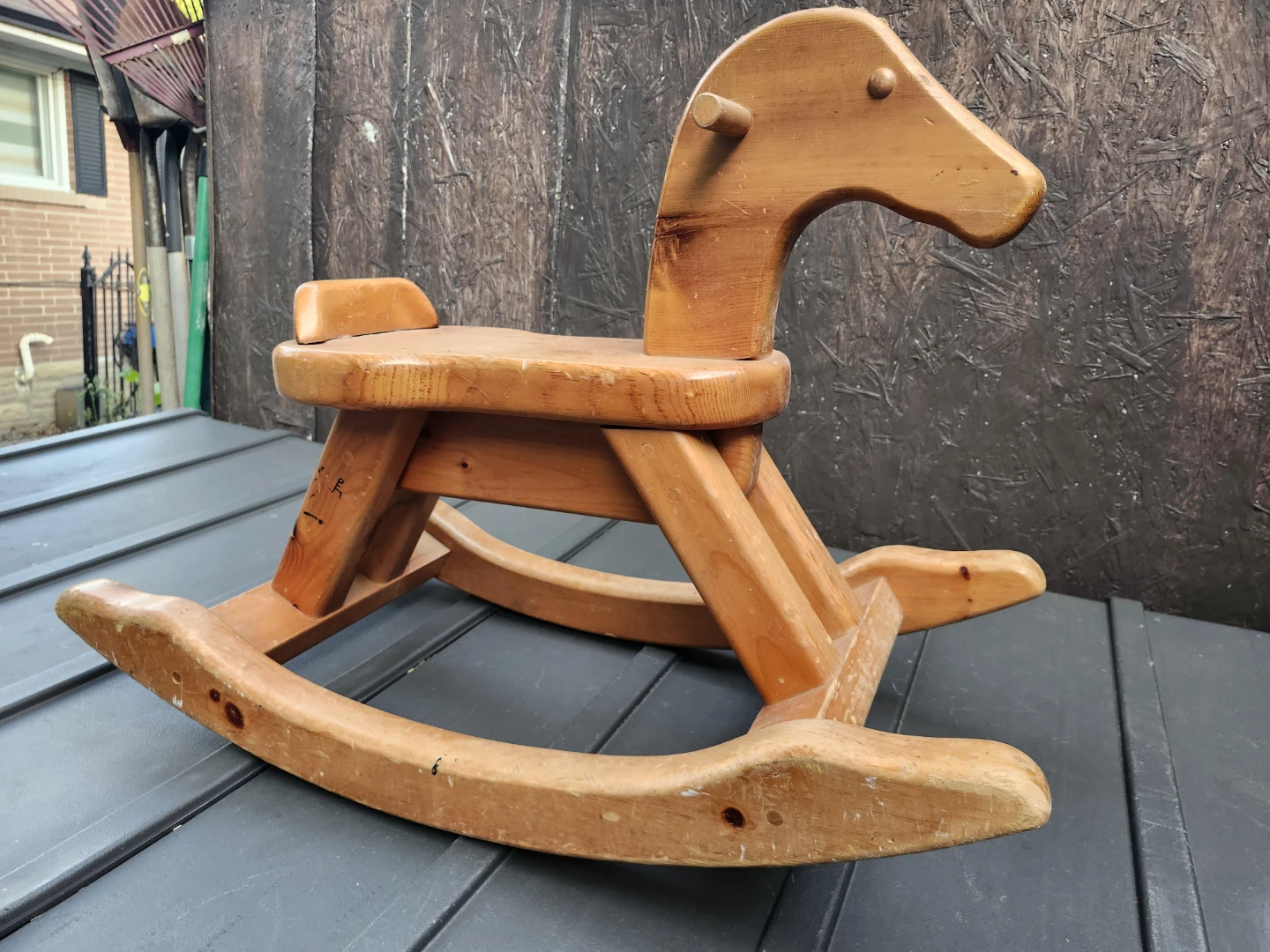 Vintage Solid Wooden Rocking Horse