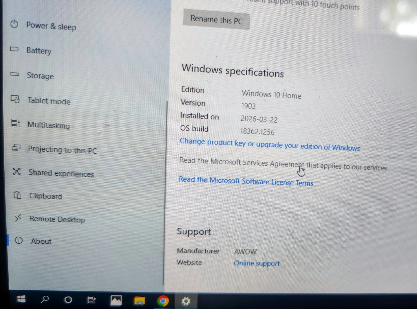 AWOW SimpleBook 10.1 inch Windows 10 Tablet, detachable - photo 5