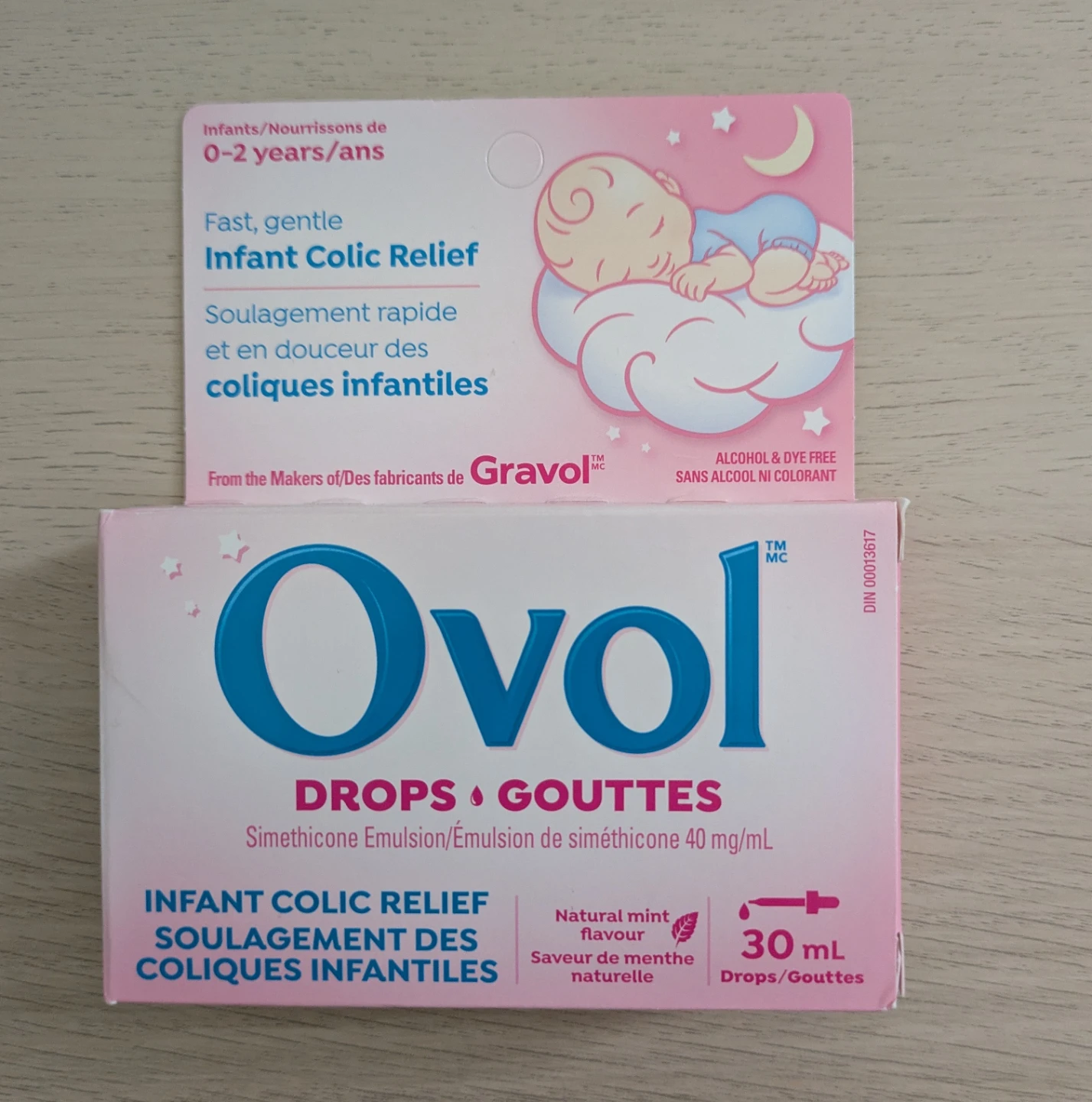 Brand New Ovol Infant Colic Relief Drops - 30 mL (Never Opened)