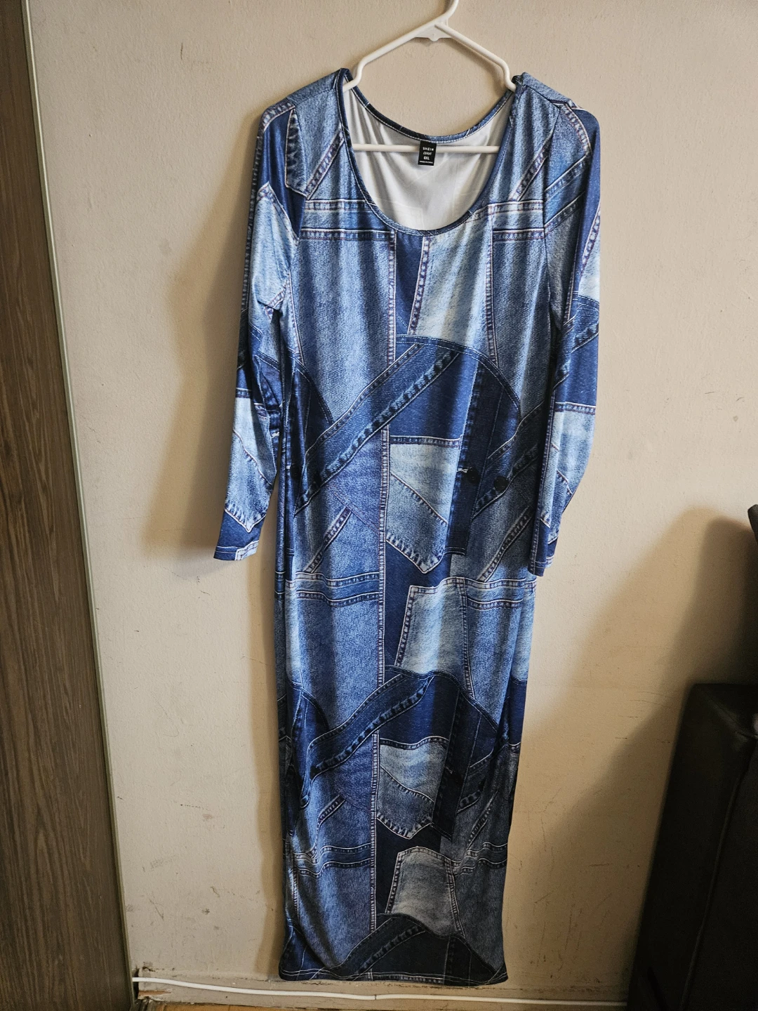SHEIN Long Sleeve Maxi Dress