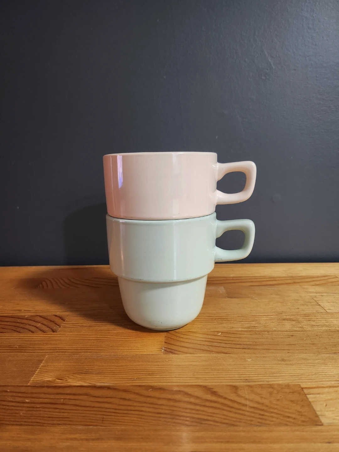 Pastel Stacking Mugs- (Set of 2)