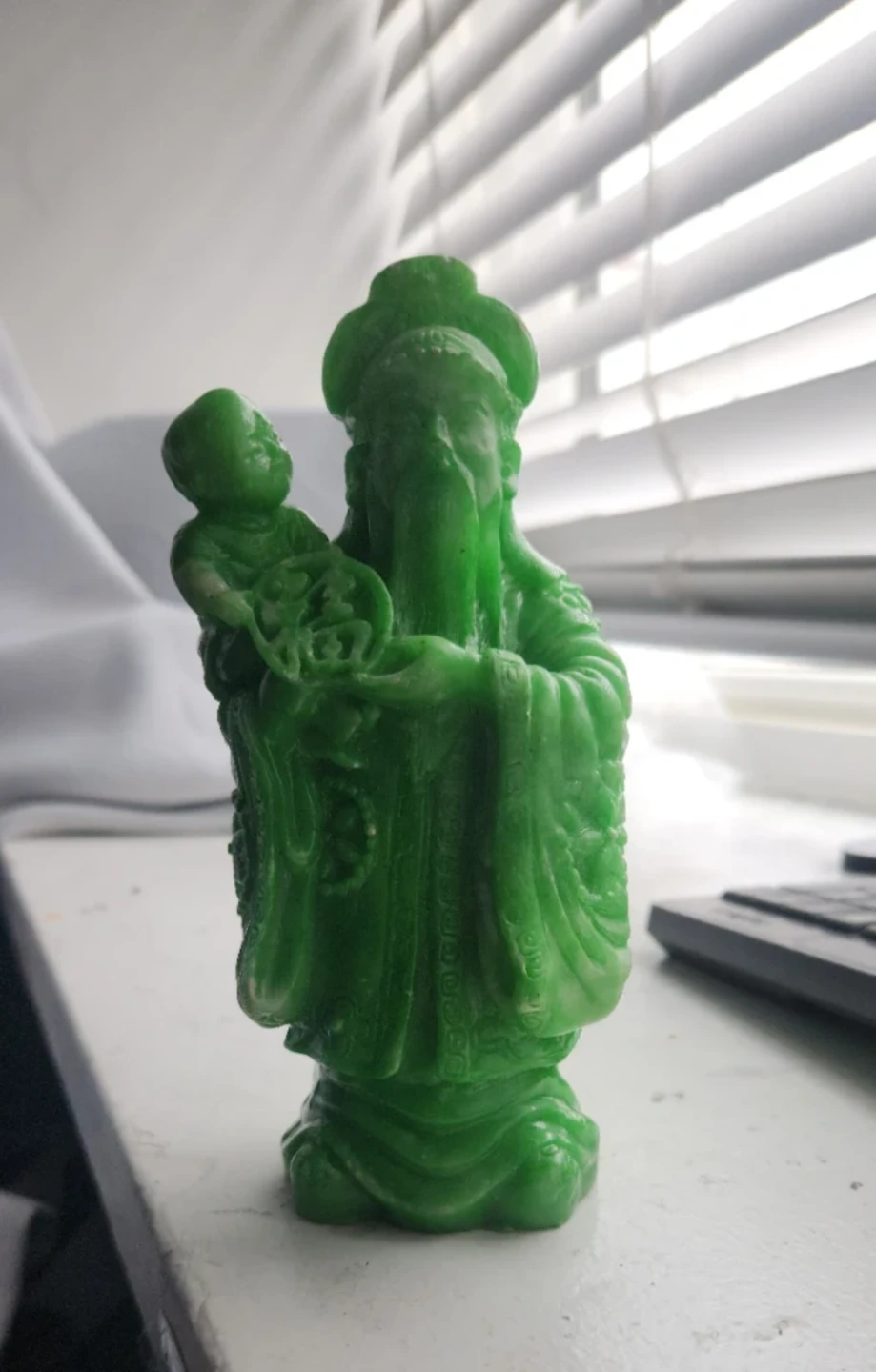 Jade Lucky God Figurine | Good Fortune | $100