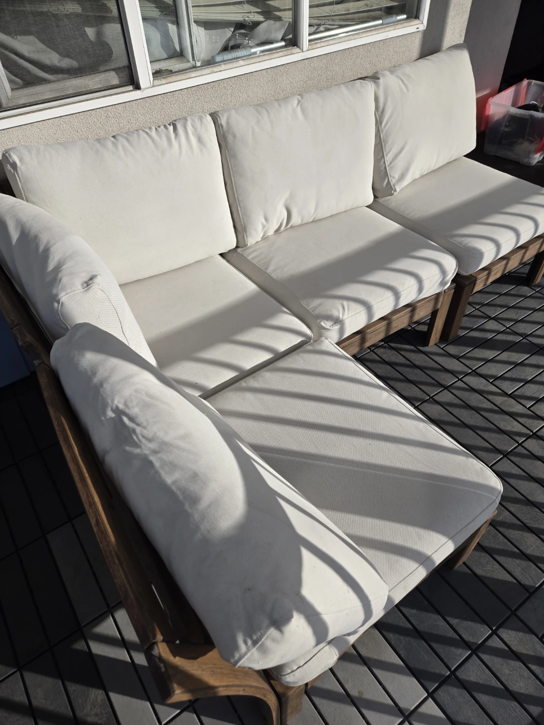 NEWLY REFINISHED Ikea applaro patio set