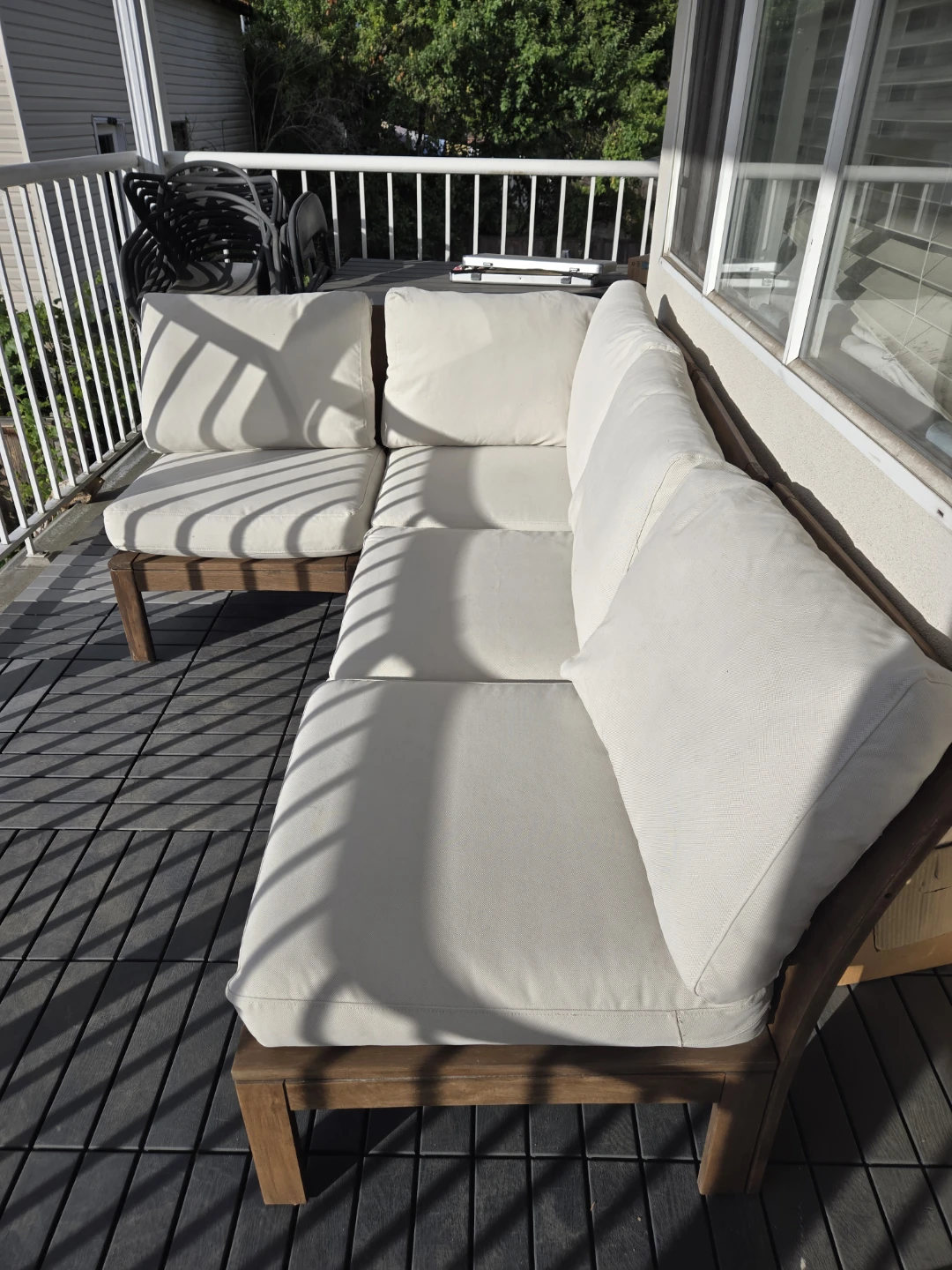 NEWLY REFINISHED Ikea applaro patio set - photo 2