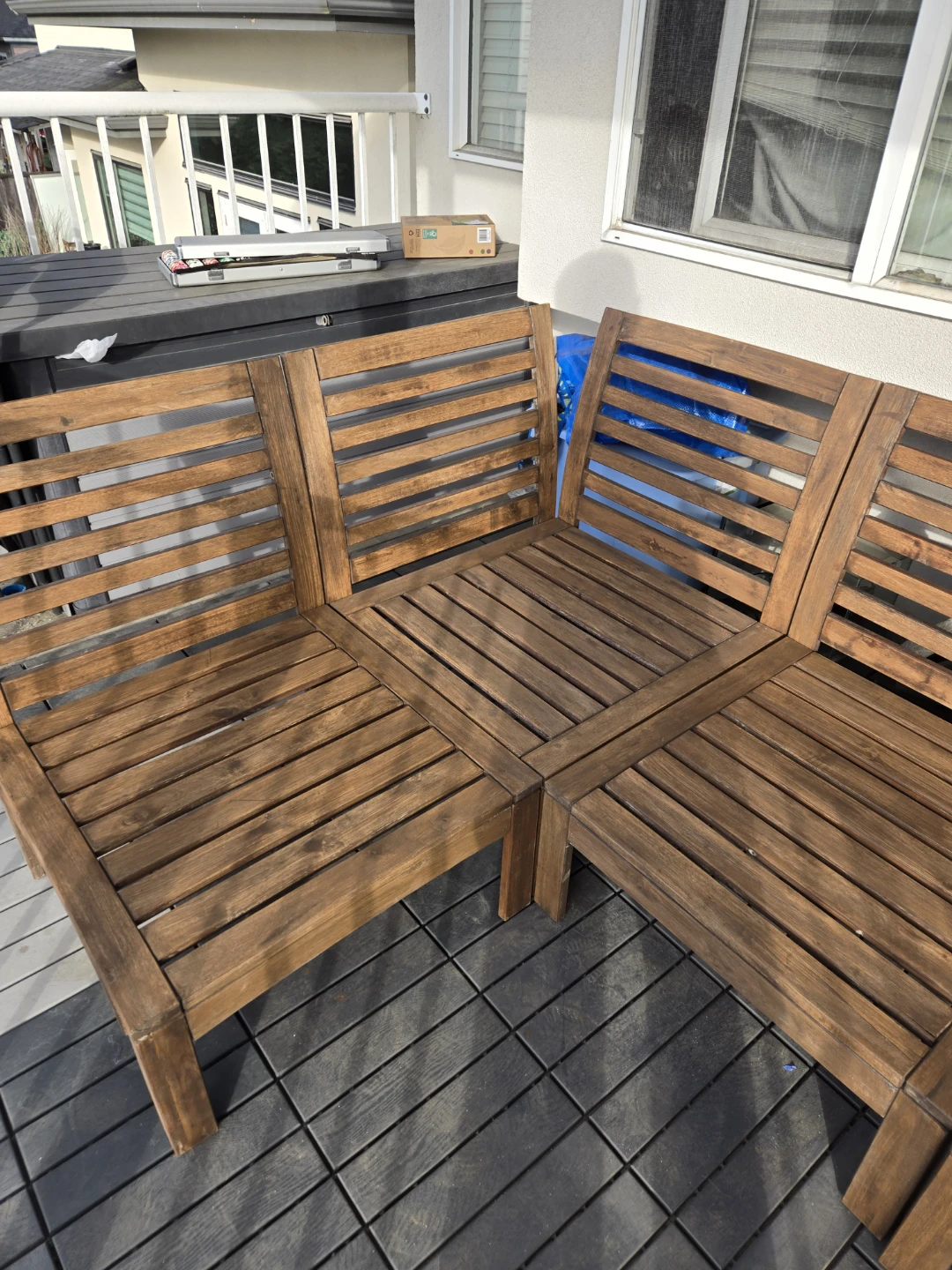 NEWLY REFINISHED Ikea applaro patio set - photo 5