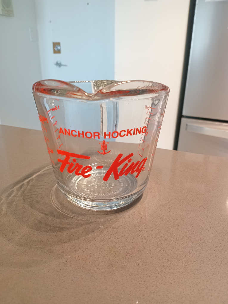 Anchor Hocking Fire-King Glass Measuring Cup