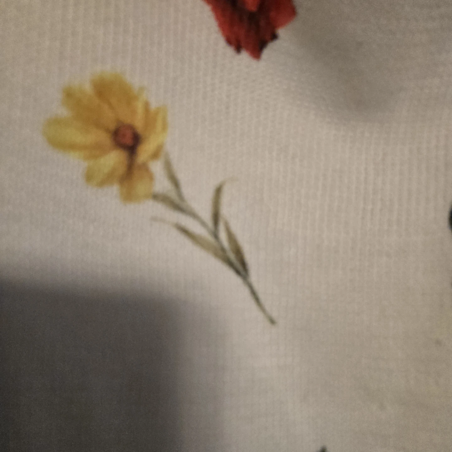 White Floral Print Light Knit Sweater - photo 3