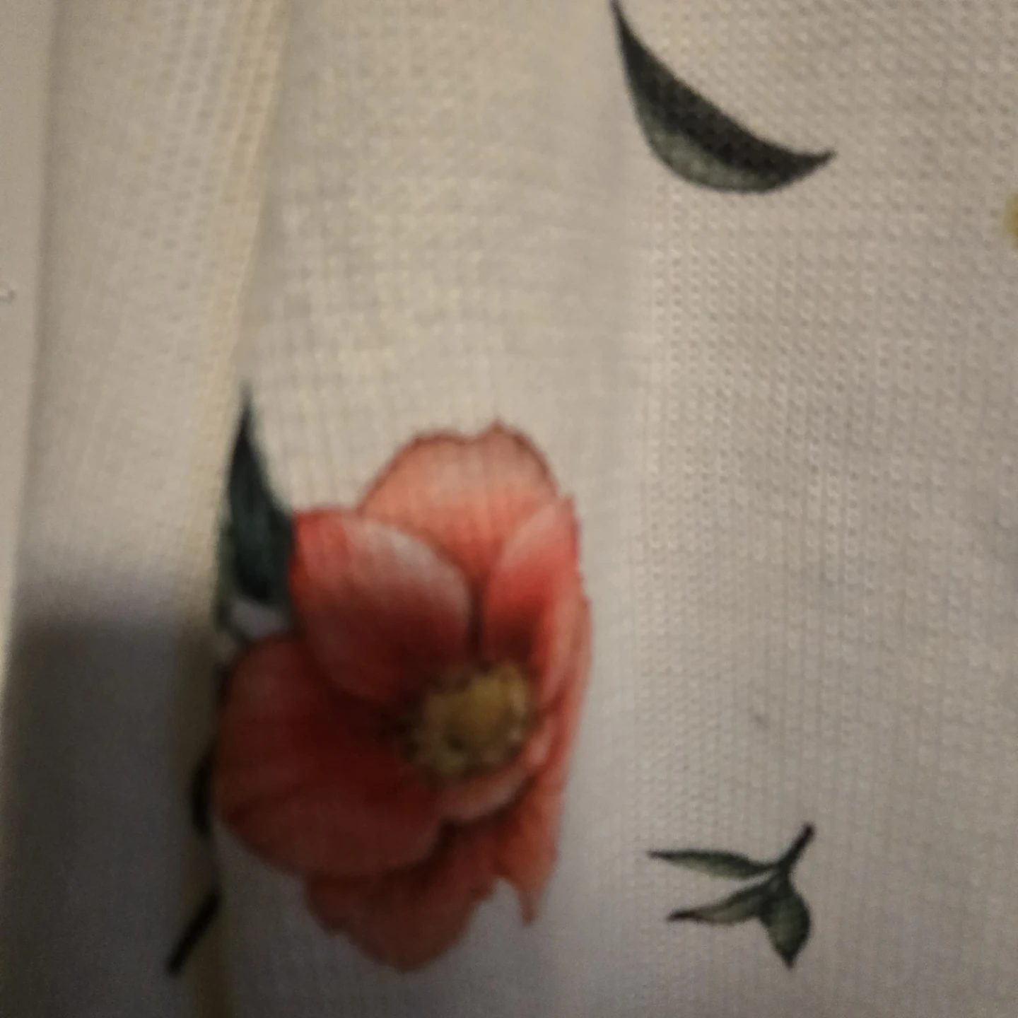 White Floral Print Light Knit Sweater - photo 5