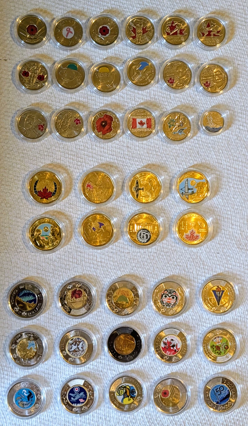Comprehensive Collection of Canadian Commerative Coins