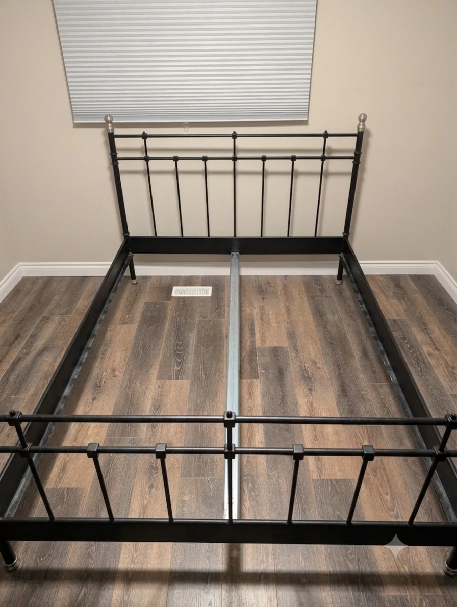 Ikea Black Metal Bed Frame