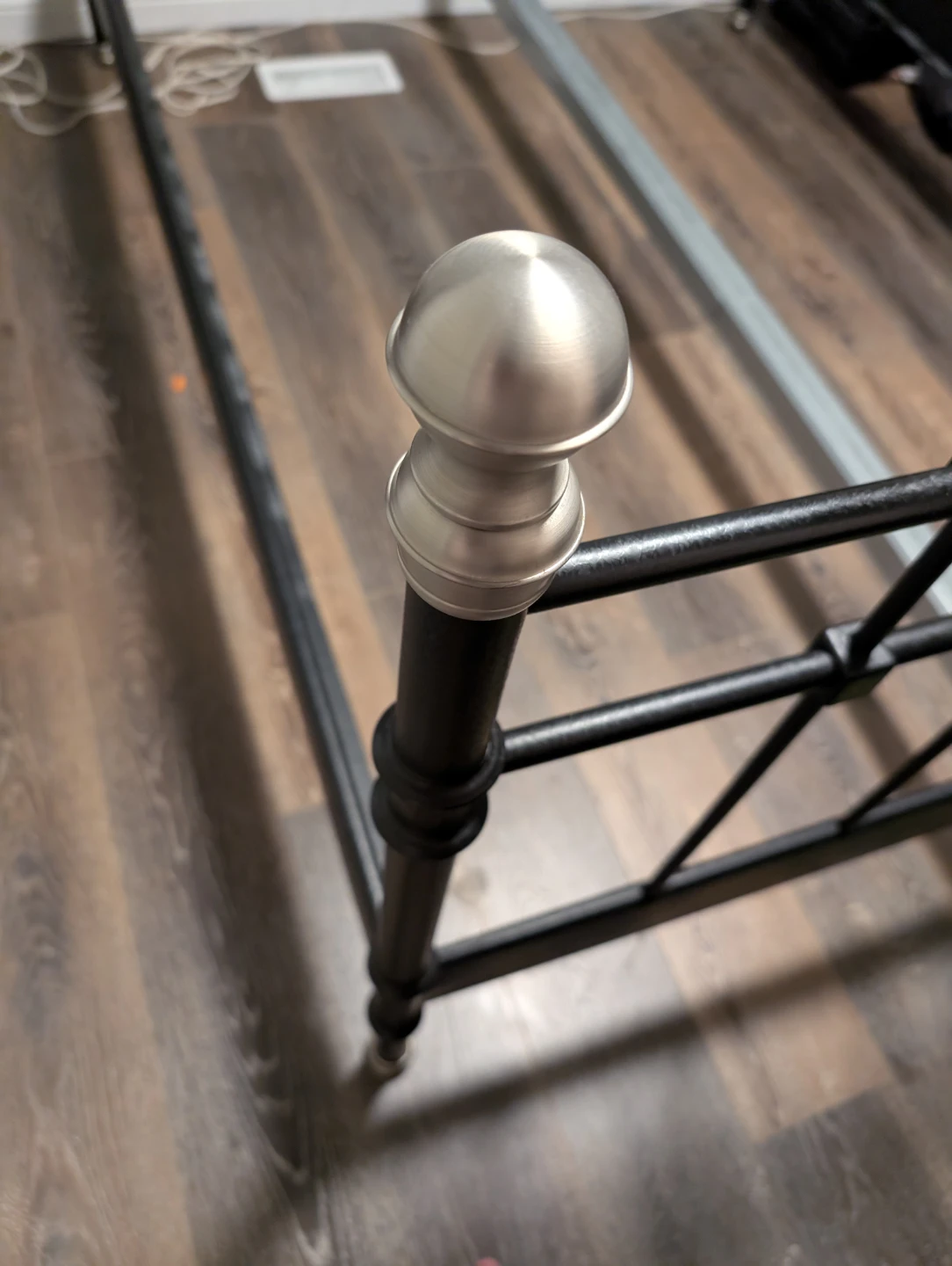 Ikea Black Metal Bed Frame - photo 3