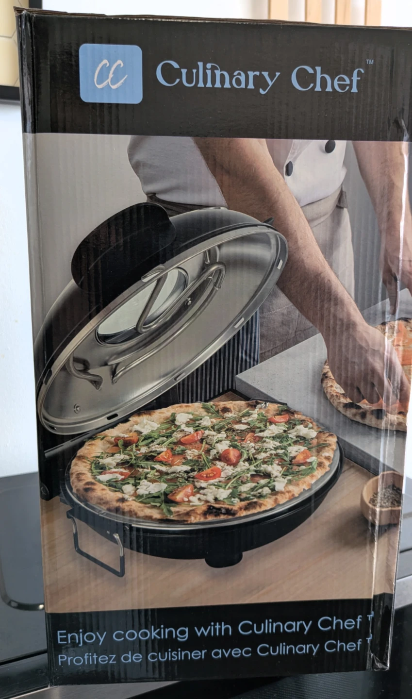 Culinary Chef Pizza Oven with Thermostat & Pizza Stone - photo 3