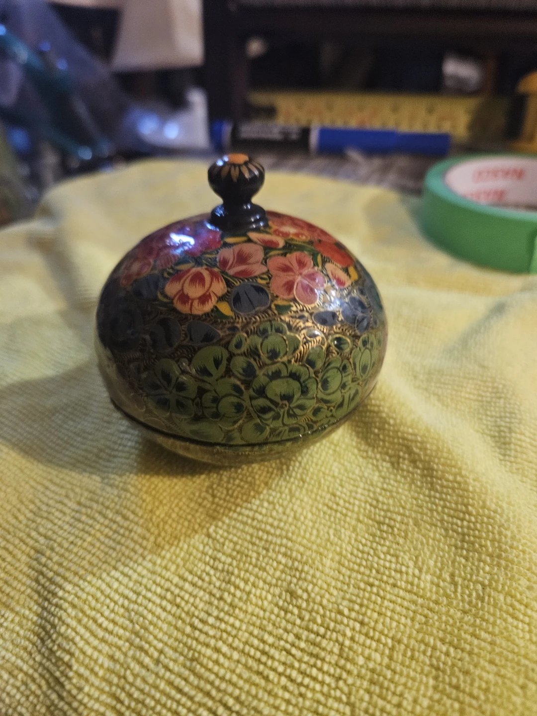 Handmade Lacquer Box from Kashmir - photo 2