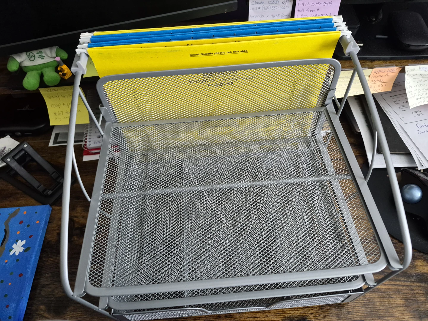 Desk organizer - Silver mesh - photo 3