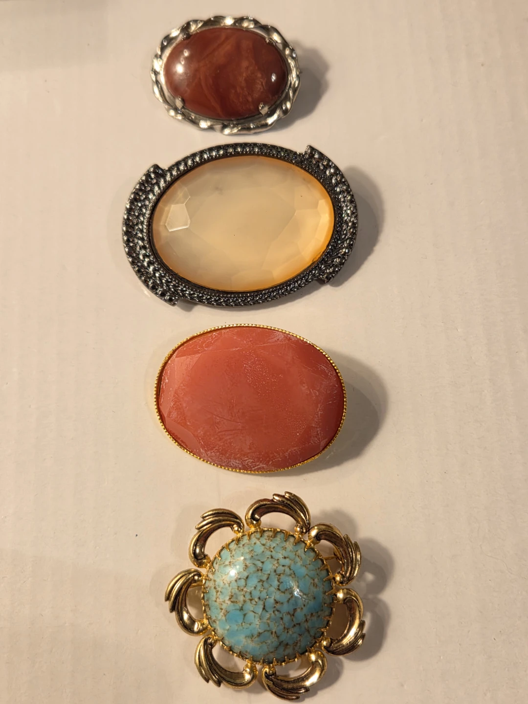 Set of 4 Vintage Brooches