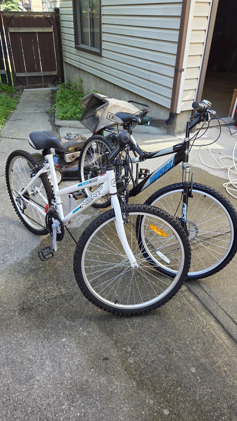 Old Next and Huffy bikes