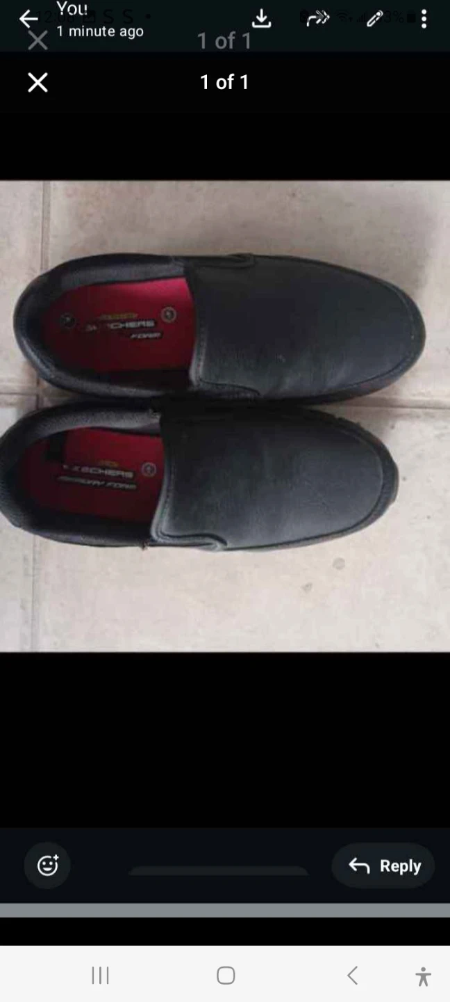 Skechers Men's Black Slip-On Memory Foam Shoes