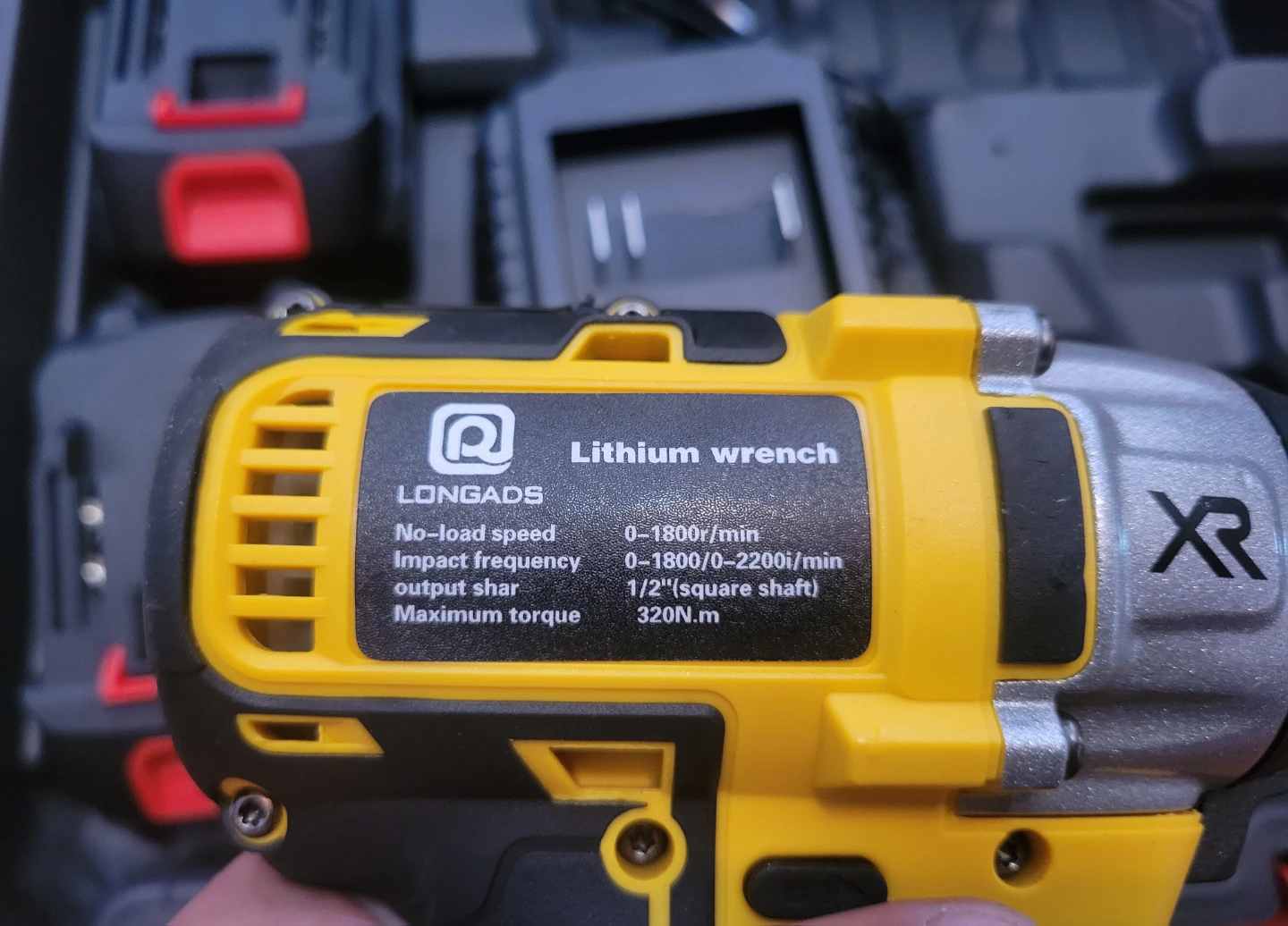 NEW LONGADS 21V Lithium Ion Impact Wrench Tool Kit - photo 5