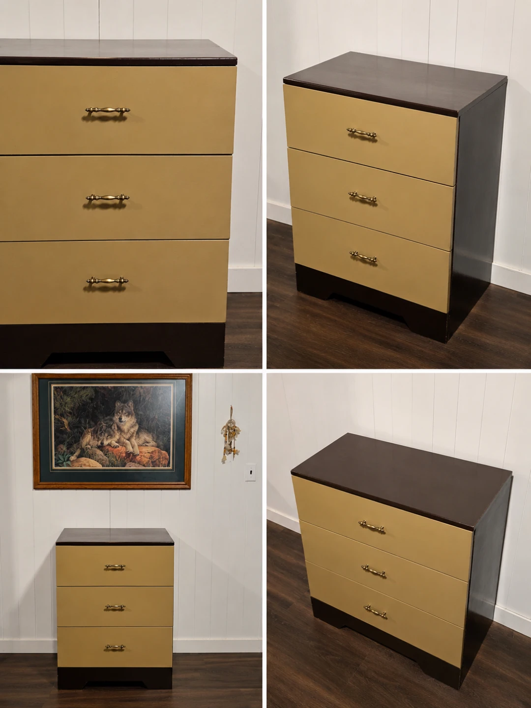 Three-drawer dresser