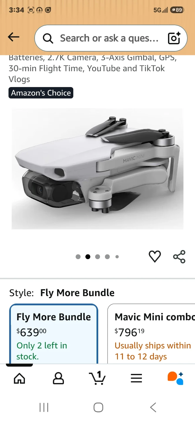 DJI Mavic Mini Fly More Bundle Drone - photo 2