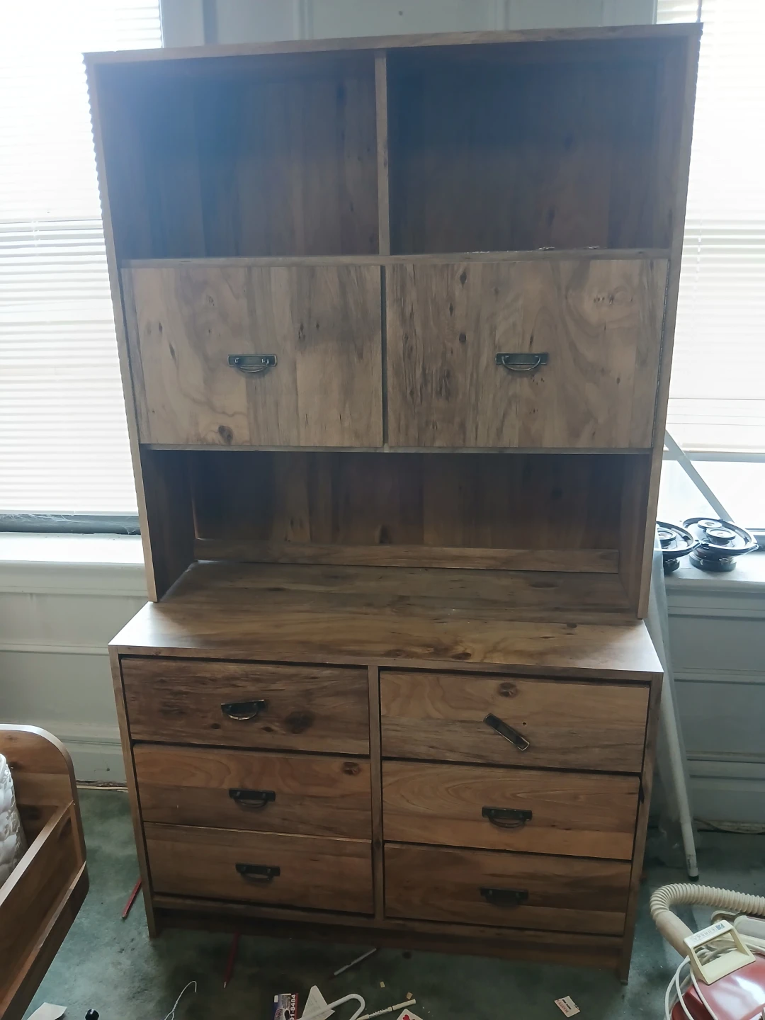 Wooden Dresser with Hutch - photo 5