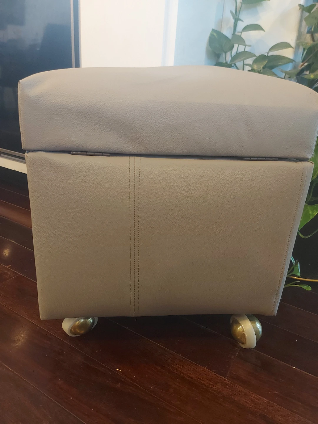 Storage Ottoman with Wheels