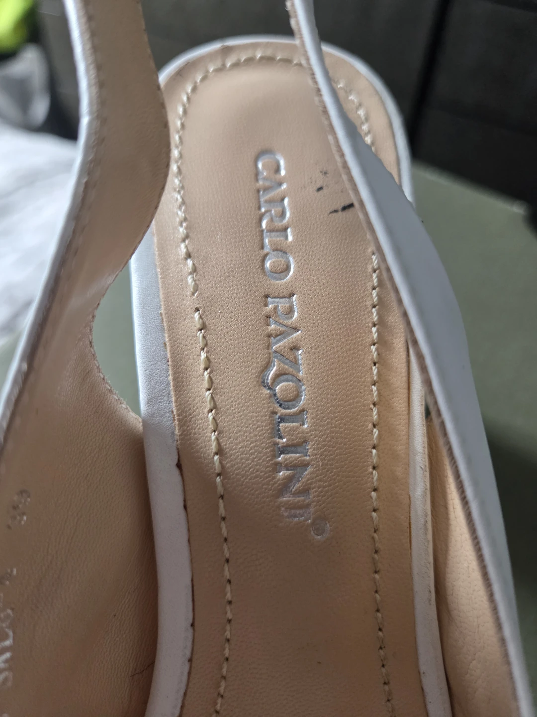 Carlo Pazolini White Slingback Heels - photo 3