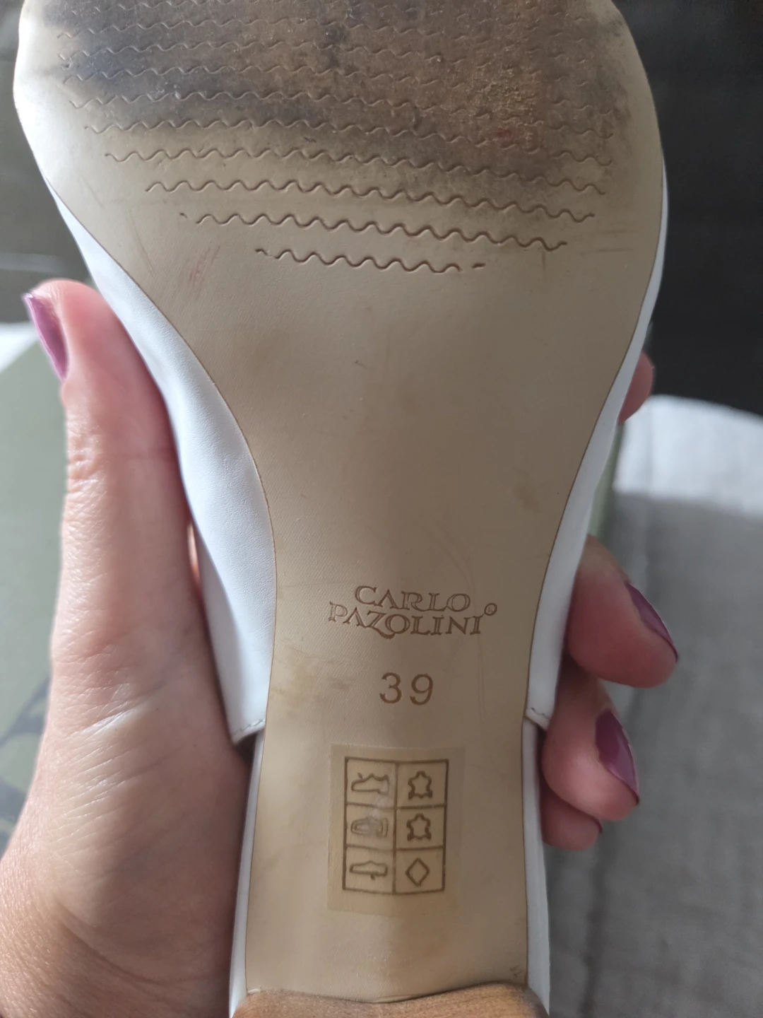Carlo Pazolini White Slingback Heels - photo 4