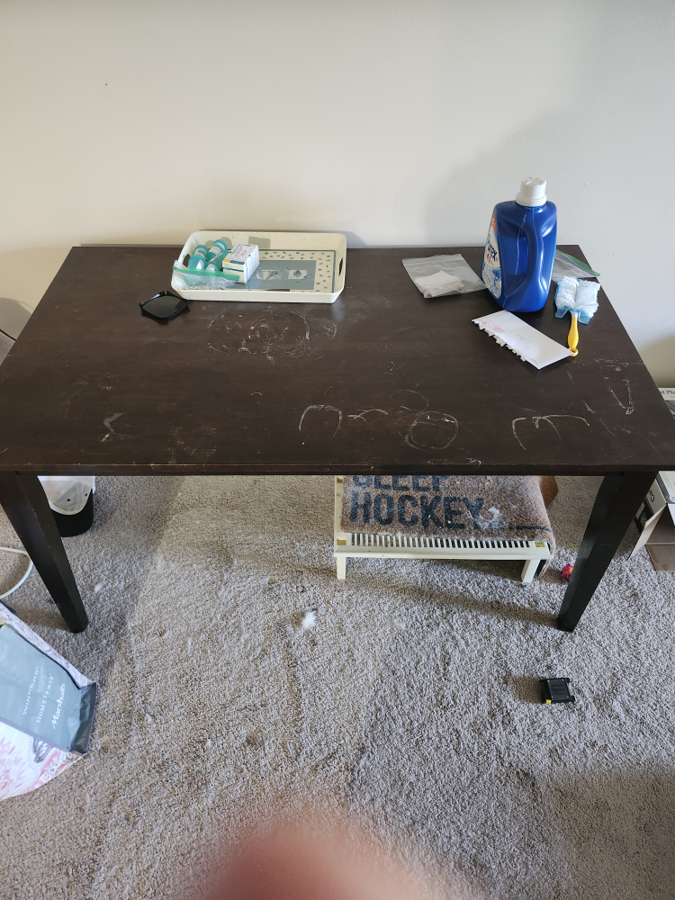 Dark Wood Dining Table