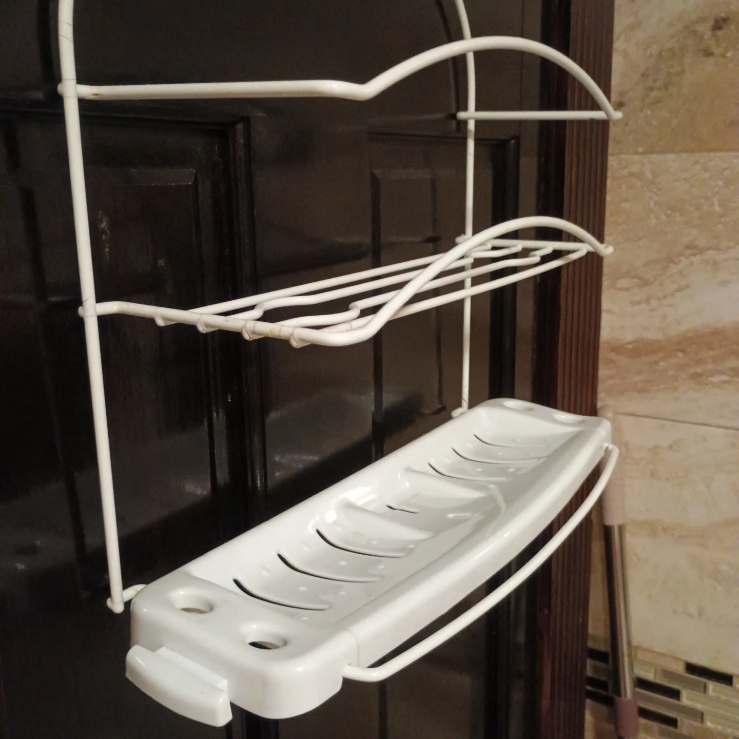 White 3-Tier Over-the-Door Shower Caddy - photo 2