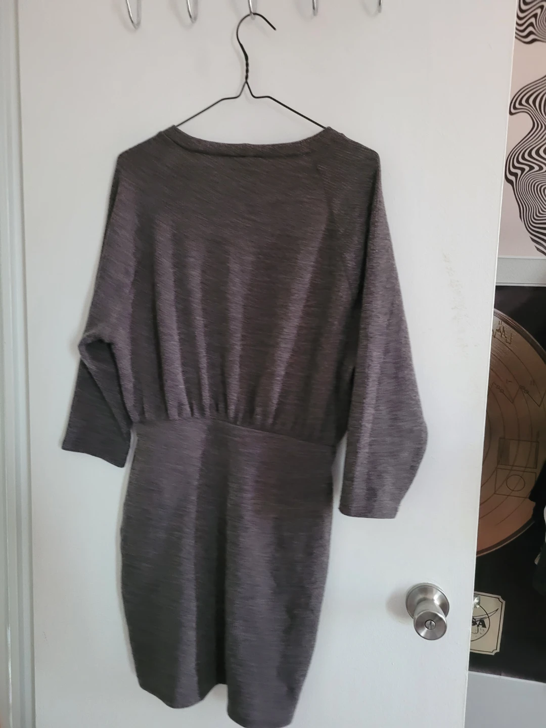 H&M Grey Ribbed Knit Dress - photo 2