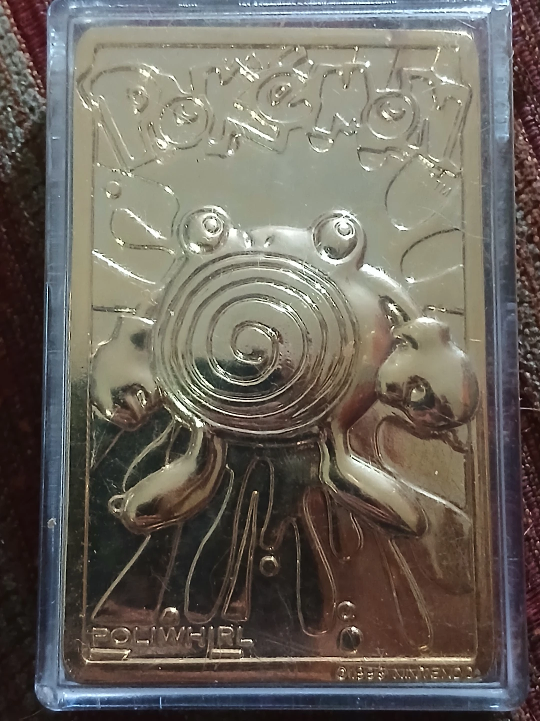 Pokemon Poliwhirl Gold Bar Collectible