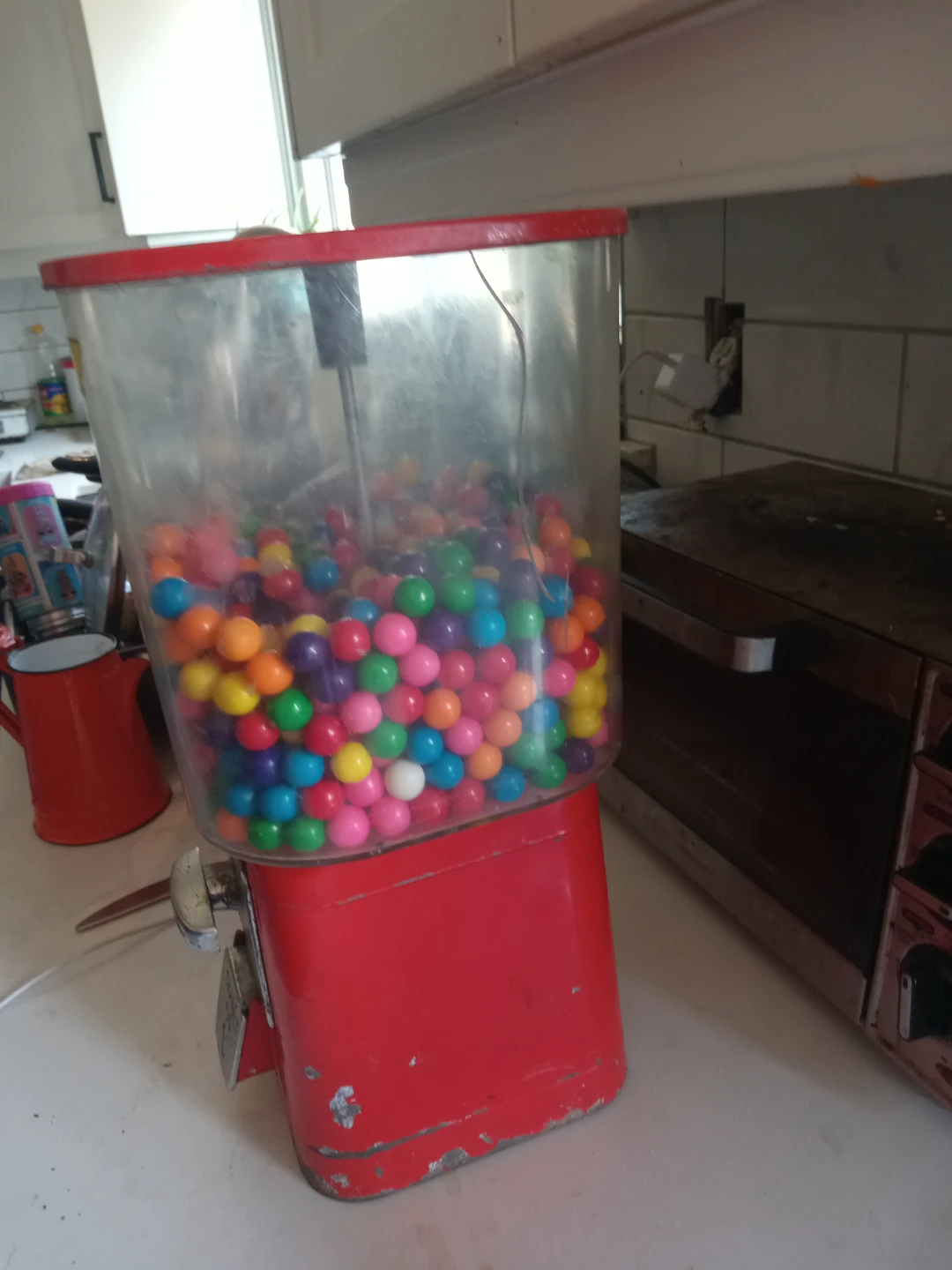 Vintage Red Gumball Machine - photo 2